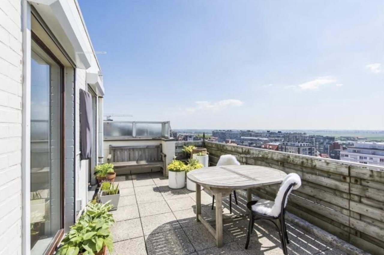 Penthouse App Met Imposant & Eindeloos Zeezicht Apartment Middelkerke Exterior photo